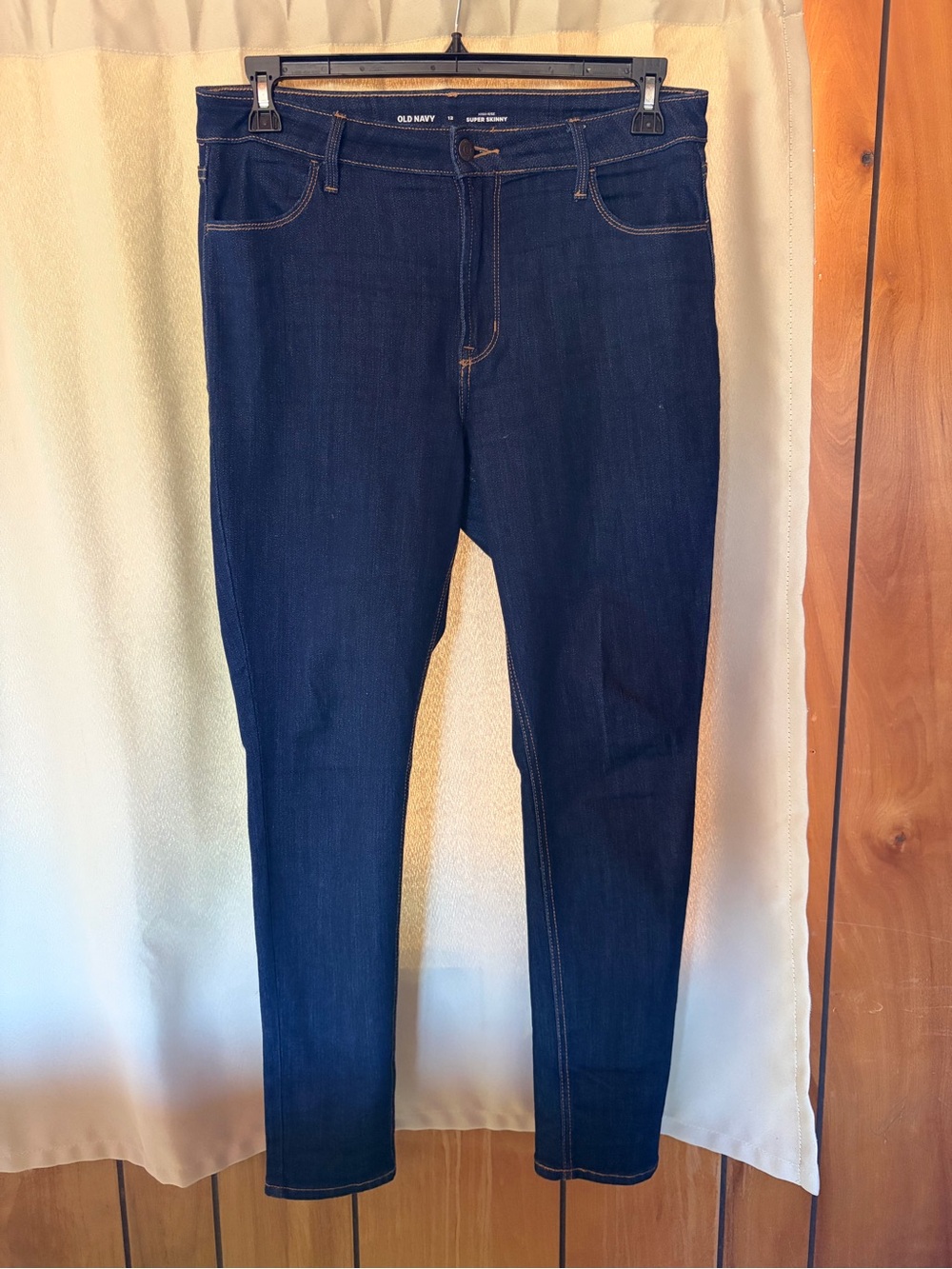 Old Navy Women's Dark Indigo High Rise Super Skinny Jeans